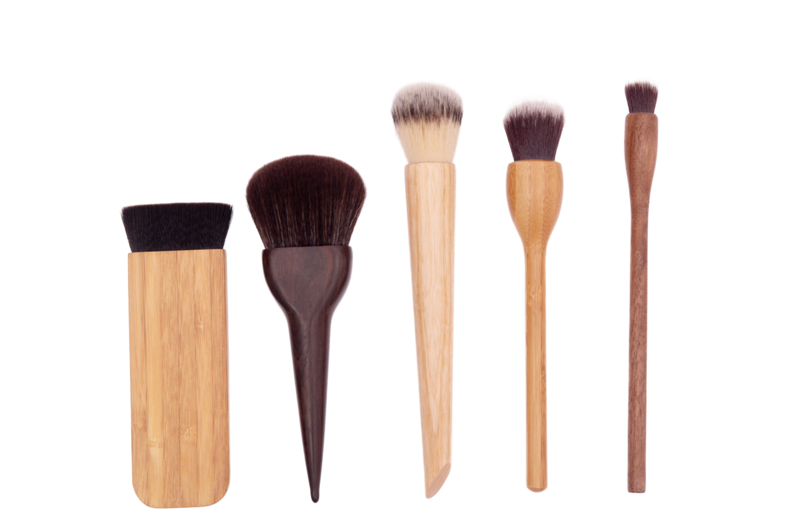 Wood handle brushes